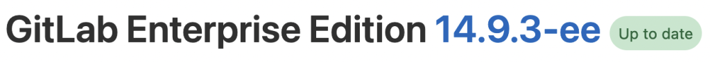 GitLab Enterprise Edition 14.9.3-ee