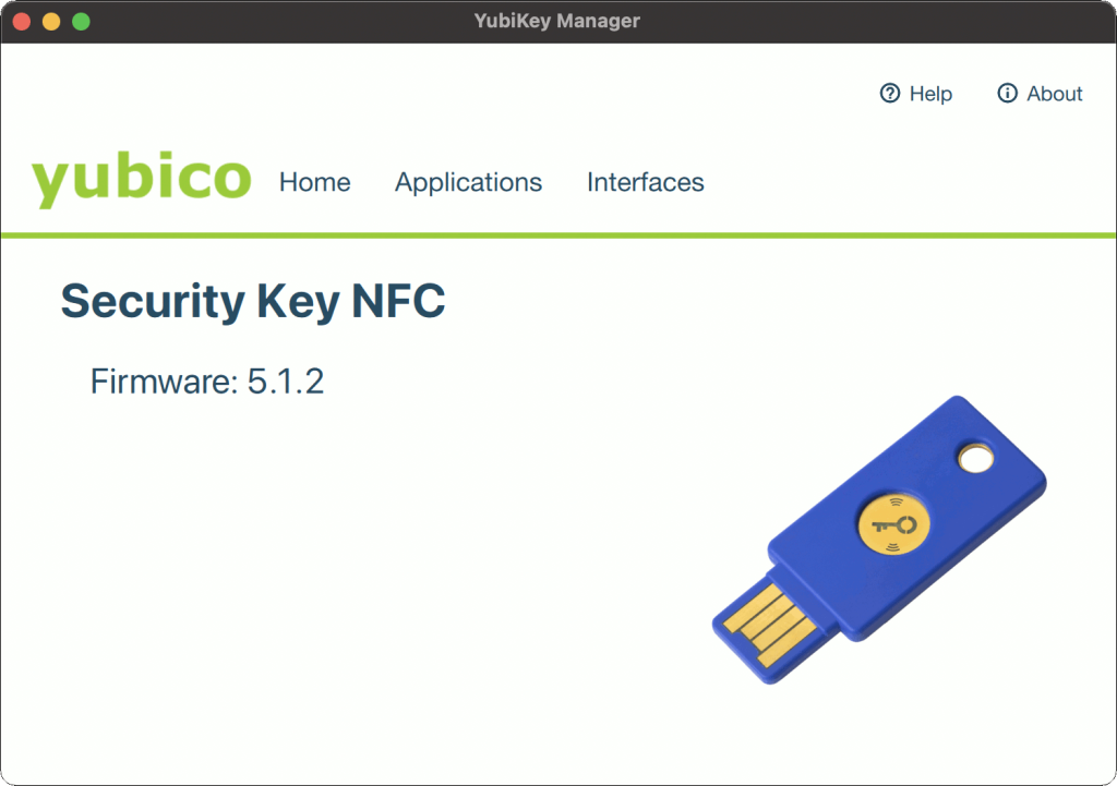 Security Key NFC > Home