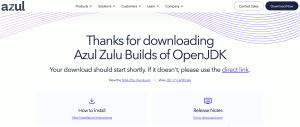 Azul Zulu OpenJDK > ダウンロード 4