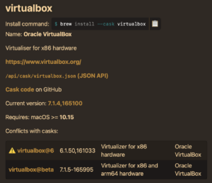 VirtualBox Homebrew 1