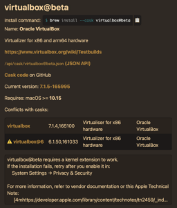 VirtualBox Homebrew 2